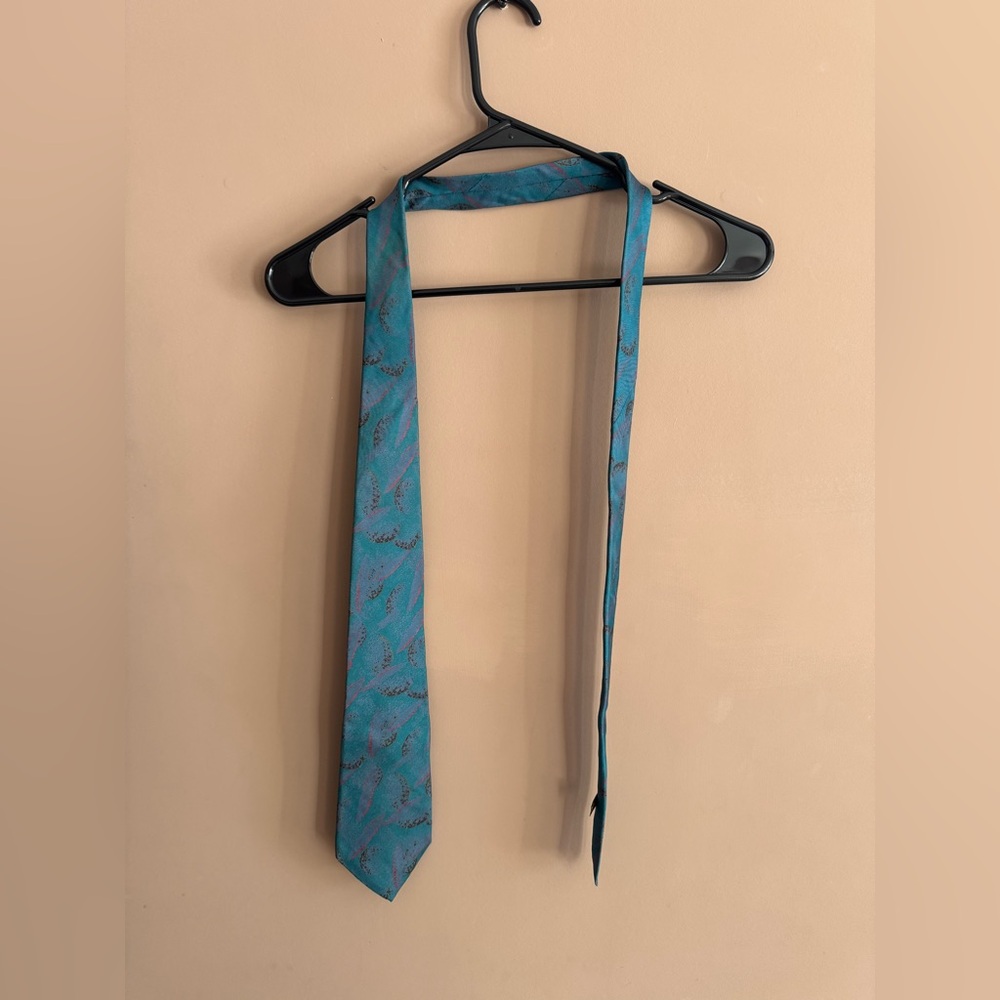 Fendi Teal and Black Men's Tie